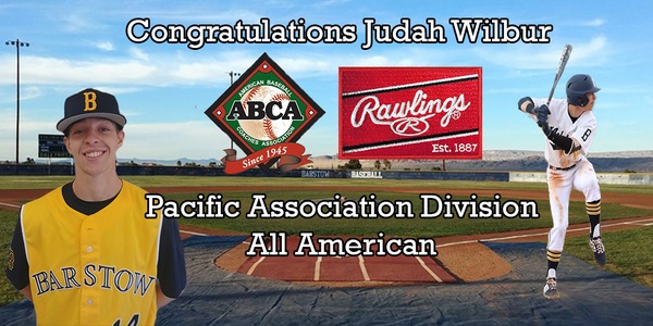 Wilbur Receives Honors from ABCA/Rawlings, All American, Region, State, and Rawlings Big Stick Award
